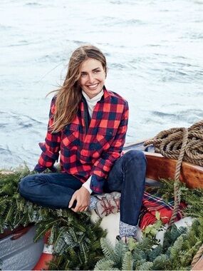 J . Crew quarter zip long sleeve top